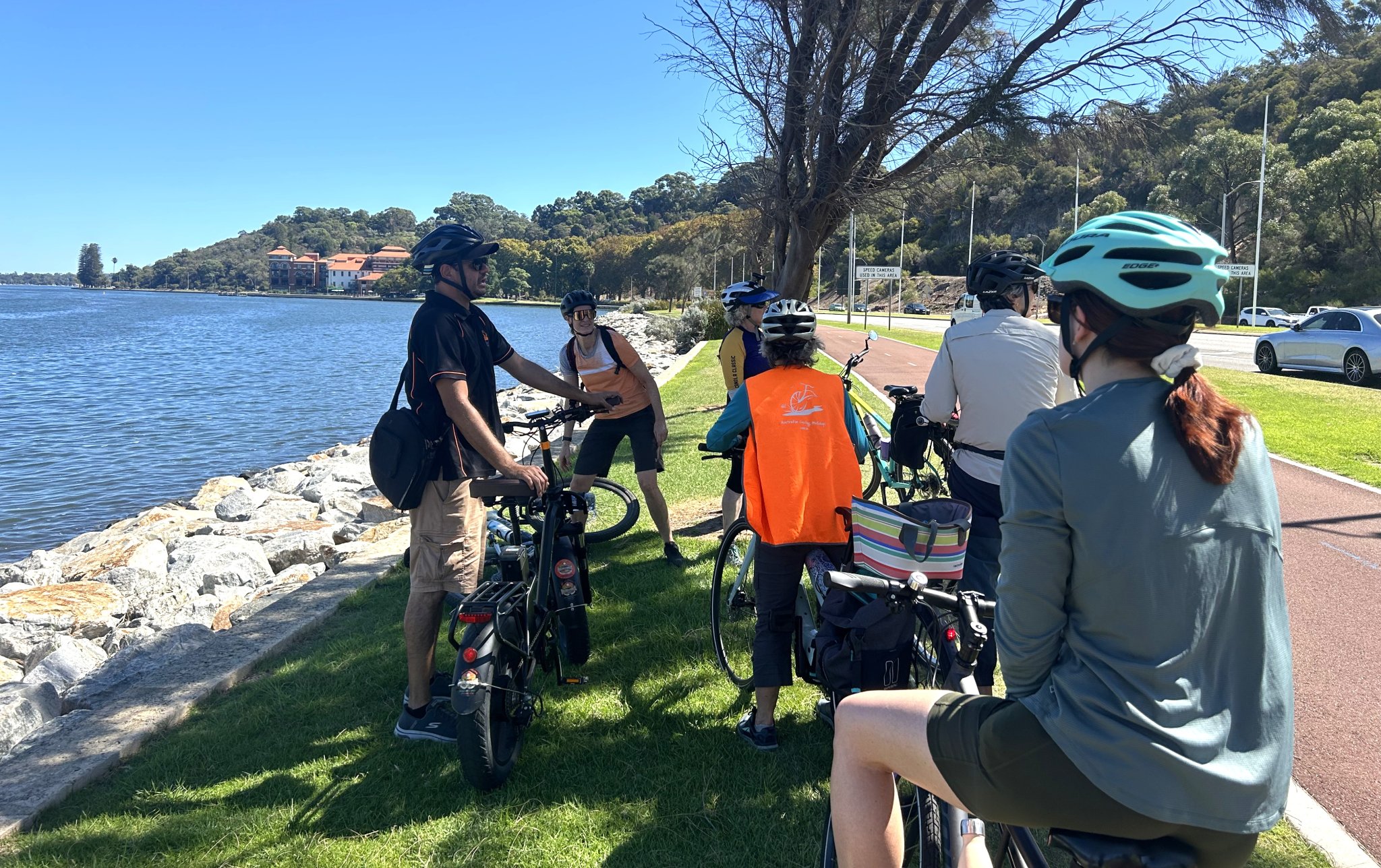 Group of bike riders