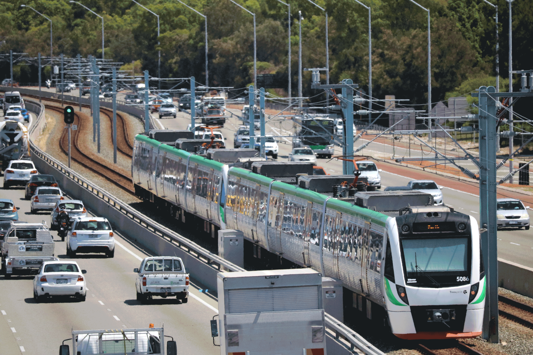 Congestion on the freeway 